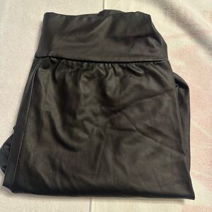 Black Faux Leather leggings